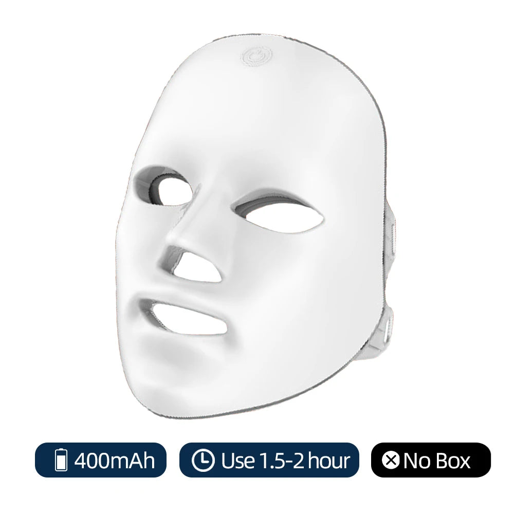 Wireless 7-Color LED Face Mask, 60 LEDs