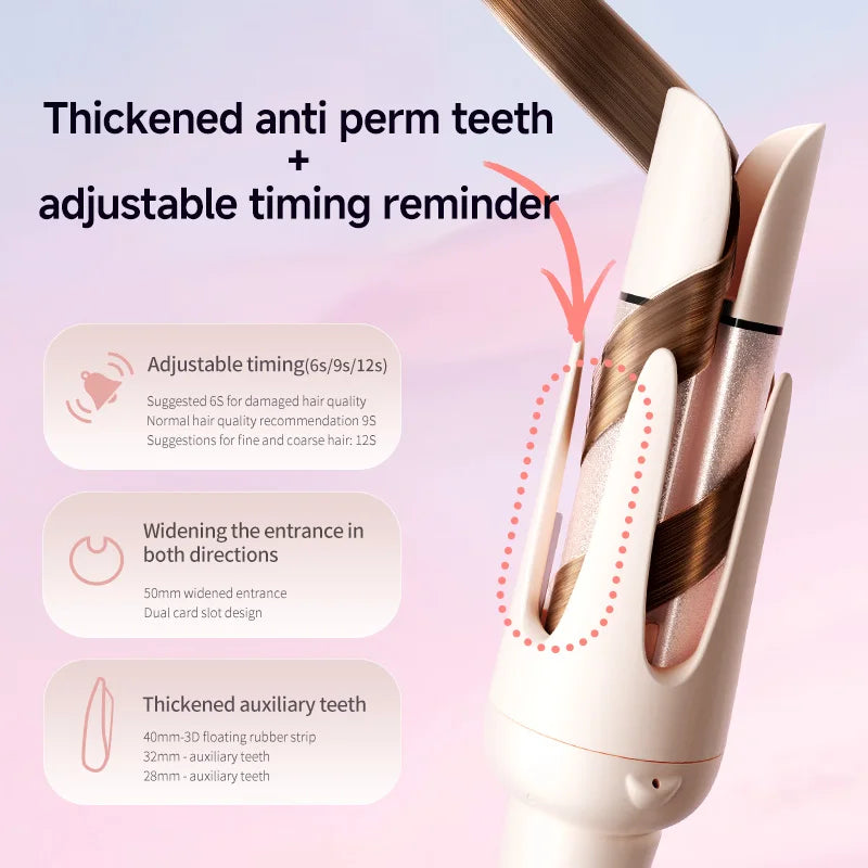 Automatic Ionic Curling Iron, Anti-Tangle