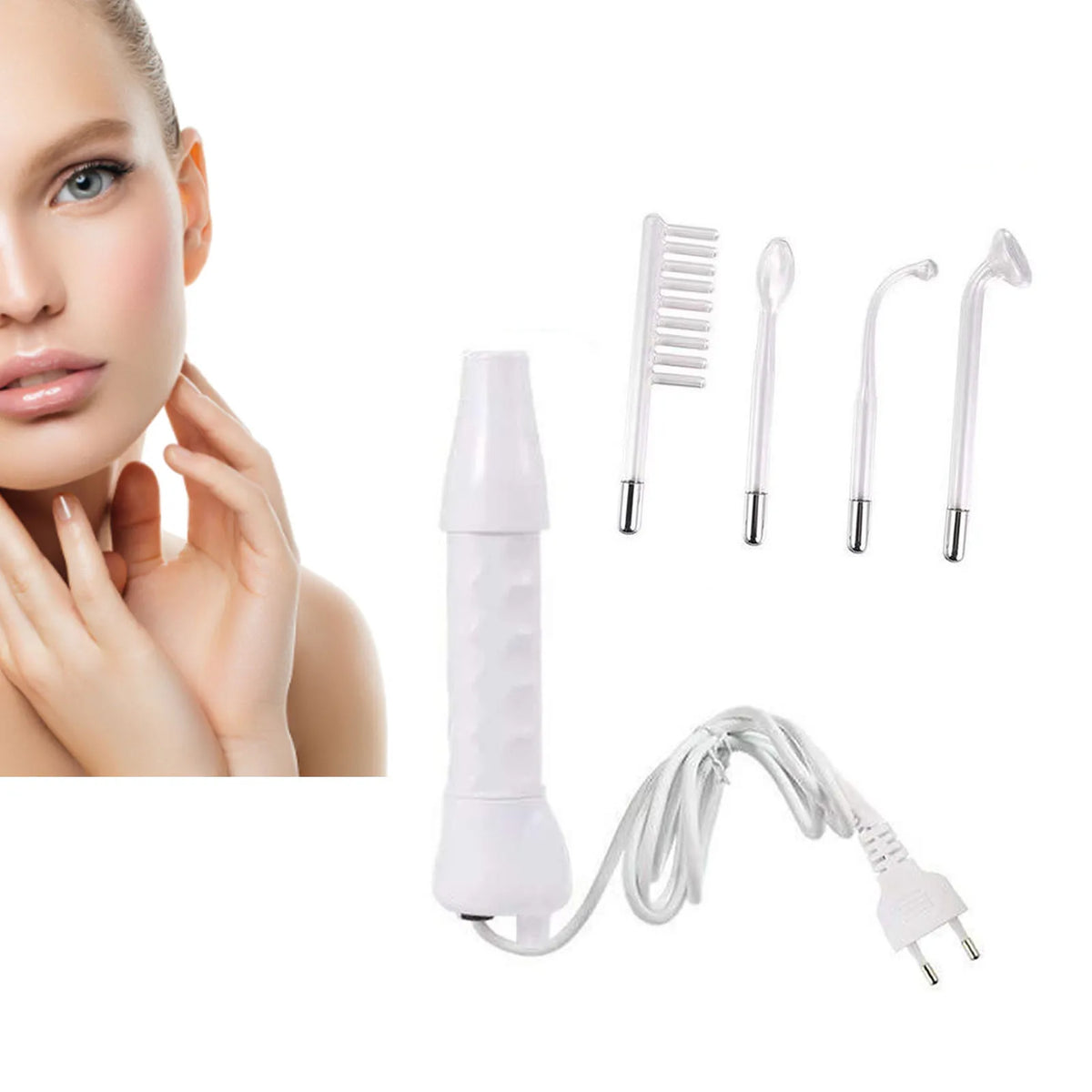 High Frequency Facial Wand with Comb Tube