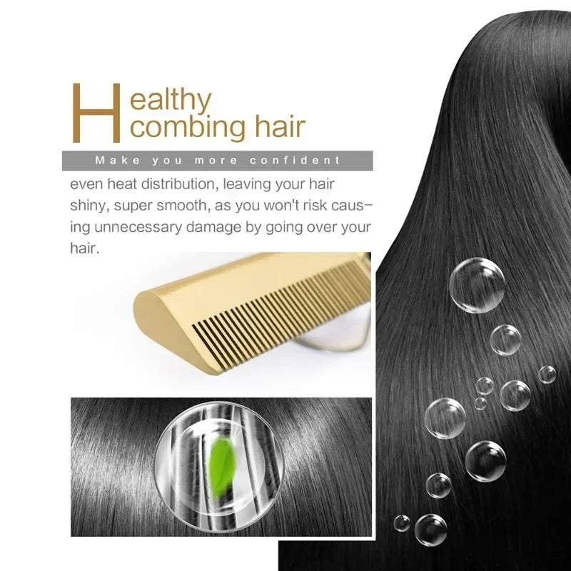 Wet-Dry Heated Straightening Comb, 110–240V
