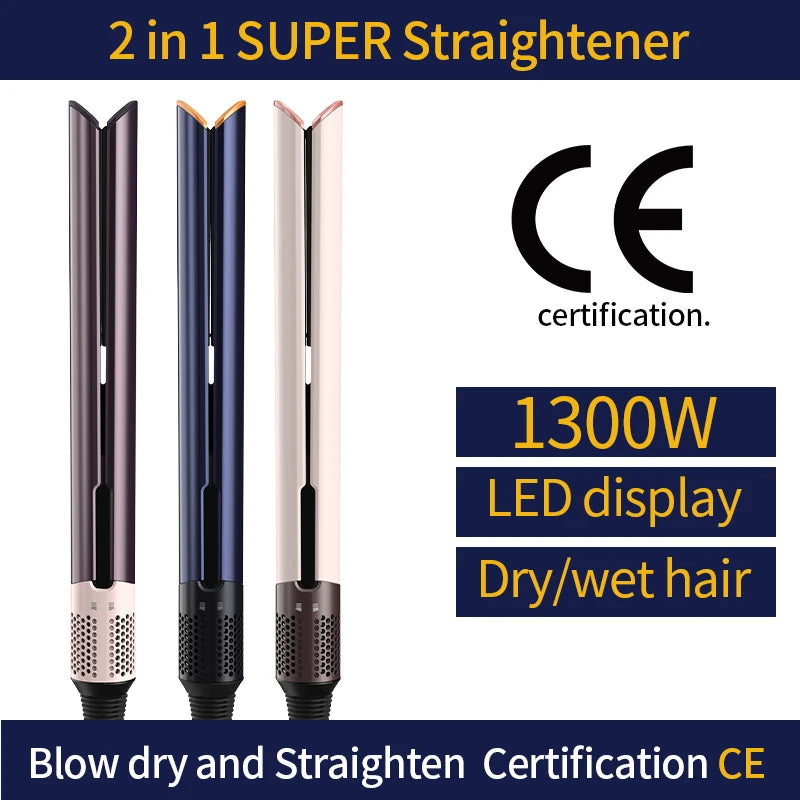 HT01 Wet-Dry Hair Dryer Comb, Dual Use