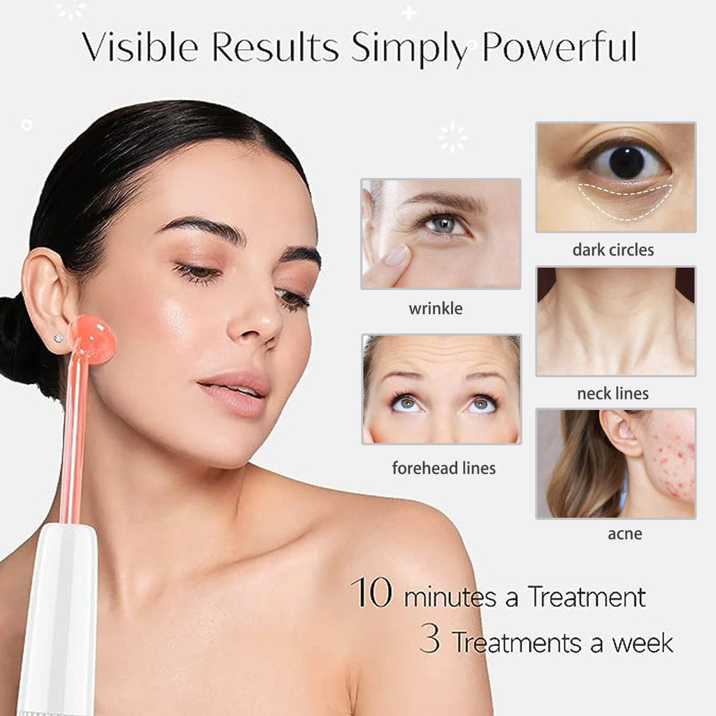 Darsonval High Frequency Wand, 4 Glass Tubes