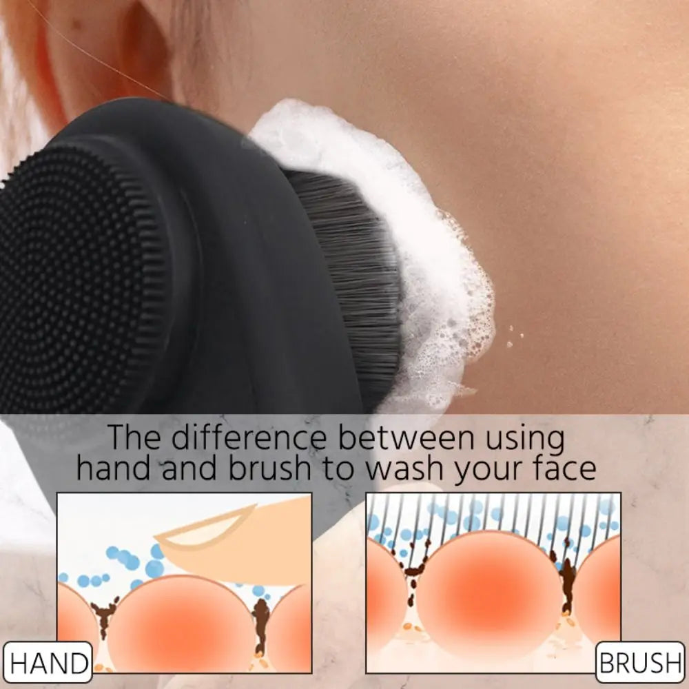 Double-Sided Silicone Face Cleansing Brush