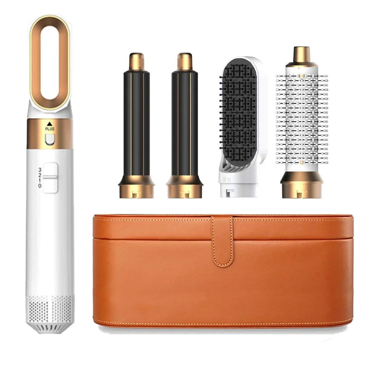 5-in-1 Ionic Hair Dryer Hot Comb Set, 1000W