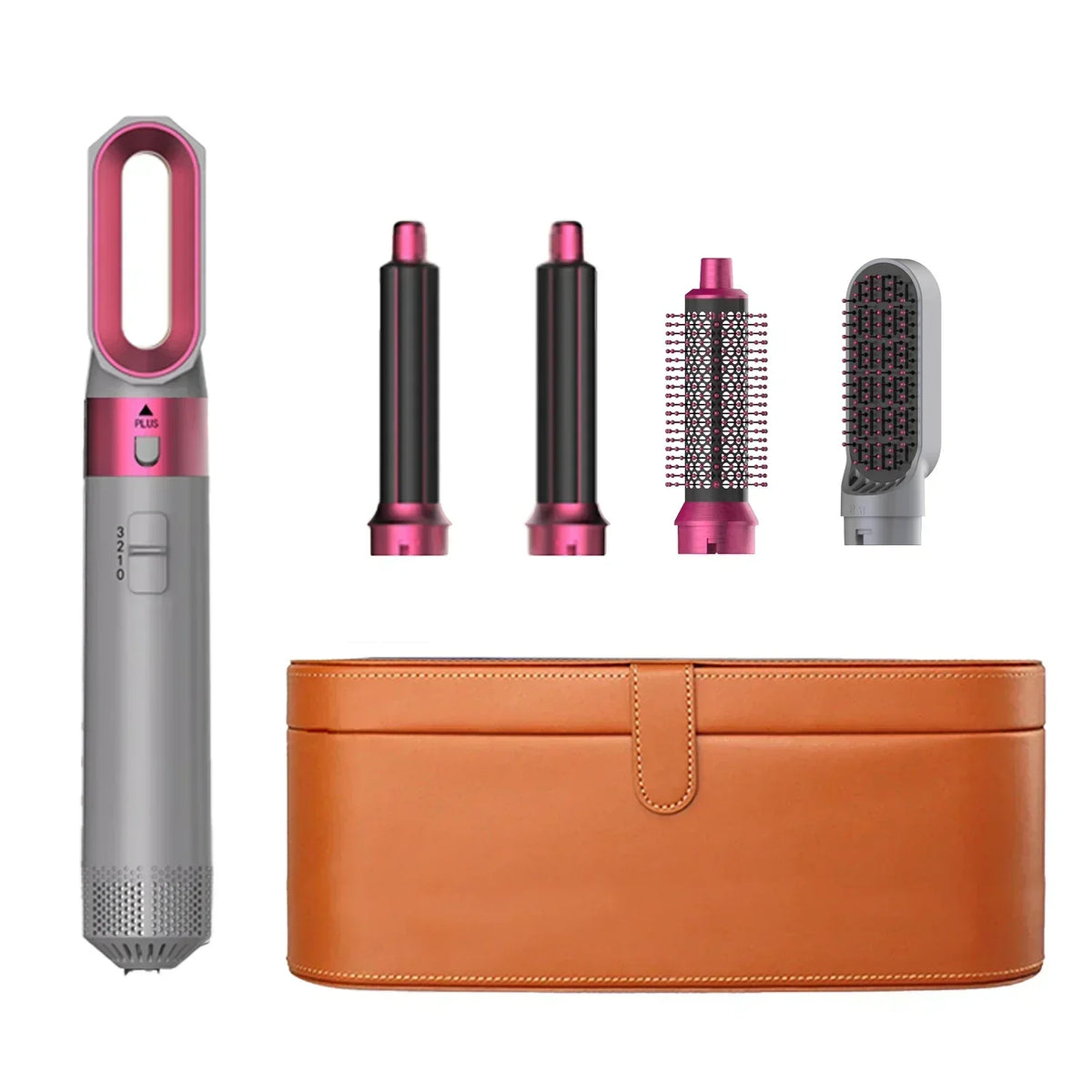 5-in-1 Ionic Hair Dryer Hot Comb Set, 1000W