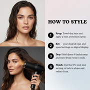 Professional Salon Hair Dryer, Lightweight Ionic Blow Dryer with Negative Ions, Brushless High Speed Motor, Quiet, Travel Hair Dryer for Women & Men